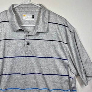 Camisa Polo de Golf Nicklaus StayDRI Rayas Gris Atlética Informal Talla XL - Imagen 1 de 7