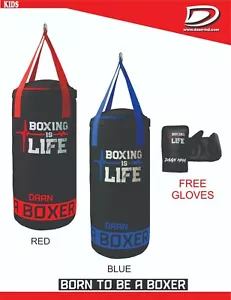 Set sacco da boxe per bambini con guantoni da boxe gratuiti allenamento fitness MMA -50 CM - Foto 1 di 25
