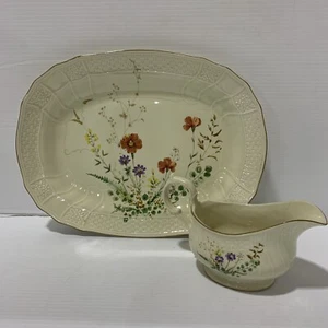 Mikasa Marquax China Blumenmuster 15"" Teller & Soße Boot - Bild 1 von 12