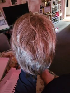 real hair wigs for women short dark brown bob cut one size - Picture 1 of 4