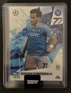 Khvicha Kvaratskhelia /99 - SSC Naples - Topps Total Football Soccer - 1st Edition