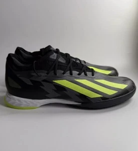 adidas Men’s 8 X CRAZYFAST Injection.1 Indoor Soccer Shoes Black IG6272 - Picture 1 of 7