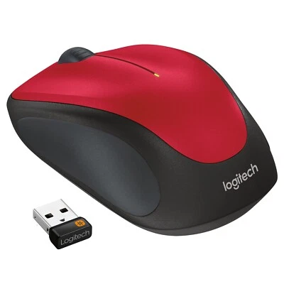 Logitech M235 Kabellose Maus Rot - Bild 1 von 4