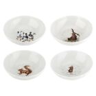 Wrendale Designs By Royal Worcester Bowls - Ducks, Hare, Squirrel & Mouse Set Of
