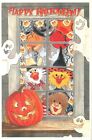 Carte postale Halloween animaux vêtus de costumes, signée Suzy Spafford ca 1993 #2