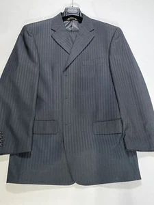 Mens Luca Rossi Italia Black Suit Size 42R EUC - Picture 1 of 6