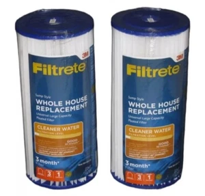 2pk 3M Filtrete Large Capacity Whole House Replacement Water Filter 3WH-HDPLF01 - Picture 1 of 1