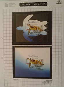 INDONESIAN 2012 FLORA FAUNA TURTLE COMPLETE FIRST DAY COVER SOUVENIR SHEET STAMP - Picture 1 of 2