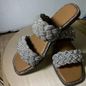 Women’s 8.5 Rhinestone Sandals - Picture 1 of 10