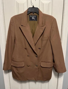 Blazer Burberry vintage sartoriale doppiopetto lana marrone 42R bottone oro - Foto 1 di 17