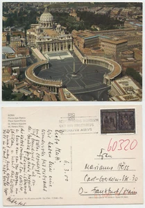 48900 - Rom - Petersdom, Petersplatz - Luftbild - Ansichtskarte, gelaufen - Bild 1 von 1