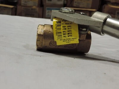 APOLLO 7150401 3/4" Ball Valve, Bronze 2PC Body, Threaded Ends - Image 1 of 4