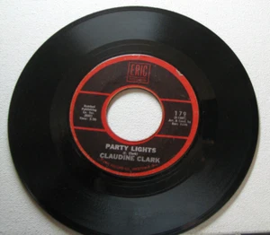 45 RPM Single---  CLAUDINE CLARK / FABIAN:  Party Lights / Tiger - Picture 1 of 2