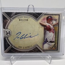 2018 Topps Museum Collection Tom Glavine On Card Auto 163/299 Braves