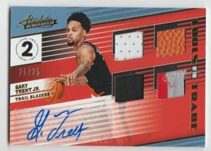 GARY TRENT JR. 2018-19 Absolute TOTT Quad Relic Autograph SP RC #25/25 Duke RPA - Picture 1 of 2