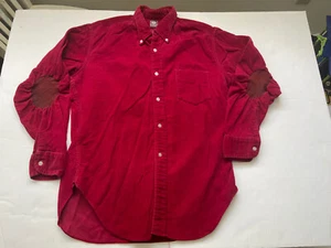 McGregor 765 Vintage 1950s Corduroy Shirt Elbow Patches Pads RARE Tapered - Picture 1 of 12