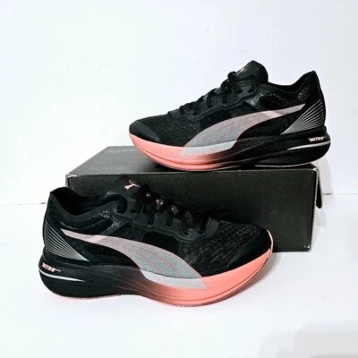 Puma Wmn Deviate Elite Carbon Black Pink Womens Size 6 - Image 1 of 4