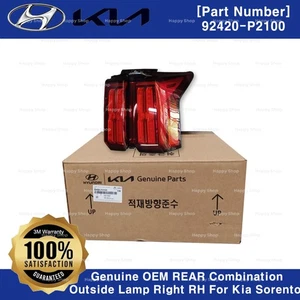 Genuine OEM REAR Combination Outside Lamp Right RH 92420P2100 For Kia Sorento - Picture 1 of 3