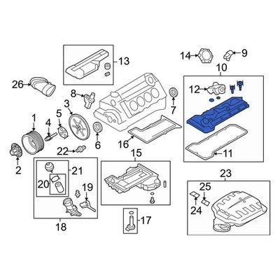 For BMW M3 2008-2013 BMW 11127848154 Engine Valve Cover Foto 1 de 2