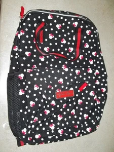 Disney Parks Rucksack Minnie Mouse Punkte schwarz weiß rot neu mit Etikett - Bild 1 von 3