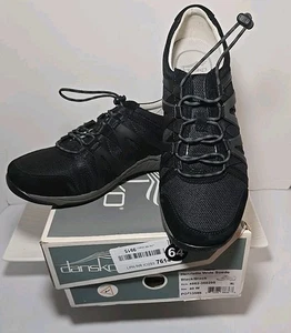 New Dansko Henriette Wide Suede Sneaker , Black , Sz EU 40W / US 9.5W - Picture 1 of 7