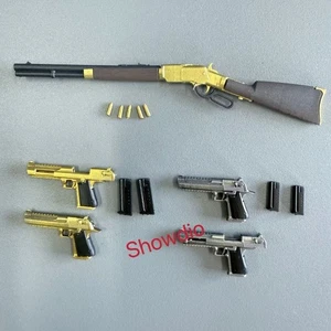 Mini pistola escala 1/12 arma modelo soldado accesorios ajuste figura de acción de 6"" - Imagen 1 de 11