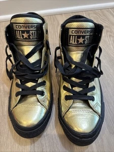 Converse CTAS FRESH HI Herren Größe 9 Sneaker Metallic Gold/Schwarz Schuhe 152659C - Bild 1 von 6
