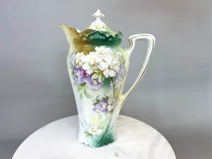 Antique Reinhold Schlegelmilch R.S. Germany Porcelain Chocolate Pot - Bild 1 von 11