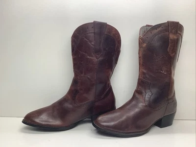 WOMENS HARLEY DAVIDSON COWBOY BROWN BOOTS SIZE 7 M - Image 1 of 4