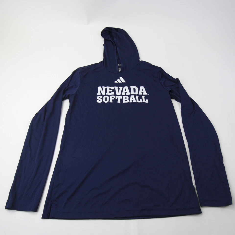 Nevada Wolf Pack adidas Aeroready Long Sleeve Shirt Women's Navy New - Image 1 of 1