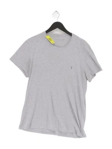AllSaints Koszulka męska L szara 100% bawełna Basic - Zdjęcie 1 z 5