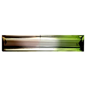 1.83 ct Octagon (19.26 x 3.81 mm) Unheated Mozambique Bi-Color Tourmaline - Picture 1 of 2
