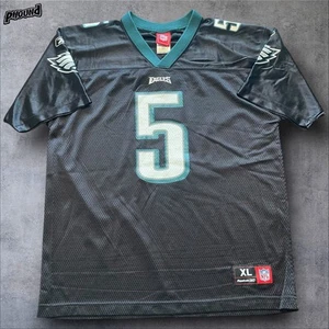 Vintage Donovan Mcnabb Jersey Youth XL Philadelphia Eagles NFL #5 Classic Black - Picture 1 of 7