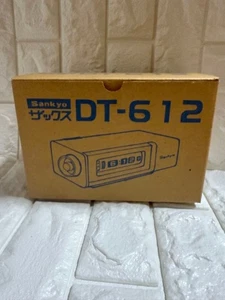 Vintage SANKYO ZAX DT-612 Flip Clock weiß Retro Showa Japan neu unbenutzt #710EK52 - Bild 1 von 7