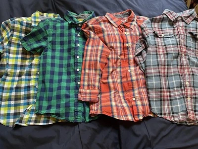Boys Gymboree 4 Plaid Tops  7/8T Euc  - Image 1 of 3