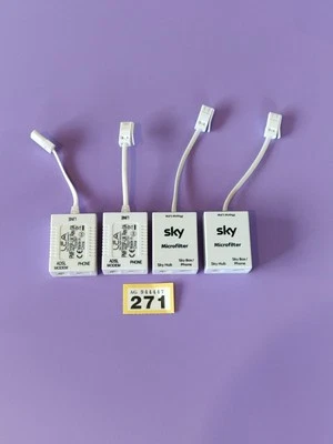 ADSL Mikrofilter Telefonleitung Modem Router Adapter X 4 - Bild 1 von 4