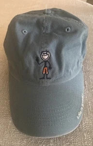 Life Is Good Peace Man Chambray Hat Embroidered Adj Baseball Blue Denim OS - Picture 1 of 6