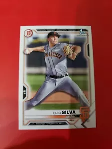 Eric Silva 2021 Bowman Draft BD-162 , paper base , San Francisco Giants - Picture 1 of 2