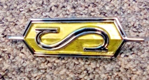 1969-70 Oldsmobile Cutlass S Hood Emblem, Hood Extension Emblem OEM 402477 - Picture 1 of 6