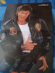 DAVID HASSELHOFF , GARY MOORE Poster from magazine Popcorn - Picture 1 of 2