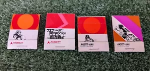 4x Rare Vintage Ansett ANA Australia Airways Match Lables - Picture 1 of 11