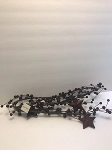 Pip Berry Primitive Girlande Burgundy Berries & Stars - Neu - Bild 1 von 8