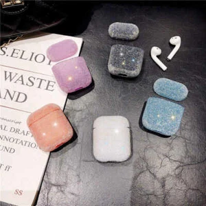 SPARKLES AND GLITTERS APPLE AIRPOD PROTECTIVE CASE for Airpods 1/2 - Purple - Picture 1 of 1
