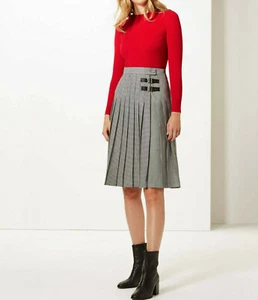 Women Ex M&S Viscose Run Neck Long Sleeve Quality Ribbed cardigan Top Jumper 517