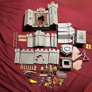Playmobil 5783 Ritter Adlerburg Mittelalter Geobra mit Figuren wie besehen - Bild 1 von 9