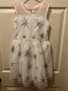 The Children’s Place white sparkly holiday dress size 6X 7 NWT - Picture 1 of 8