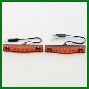 Maxxima Thin Line Marcador Lateral Luz de Despejo 7 LED Lentes Ámbar 5/8 X 4 Juego de 2 - Imagen 1 de 4