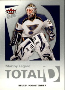 2008-09 Ultra Total D #TD20 Manny Legace - NM-MT