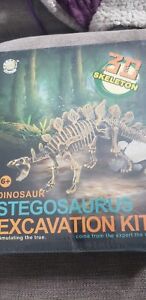 muscccm Dinosaur Toys Excavation Kits Excavate Stegosaurus Dinosaur Real Fossils