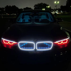 Parrilla de riñón de parachoques delantero luminoso para BMW F30 F31 2012-2018 serie 3 - Imagen 1 de 17